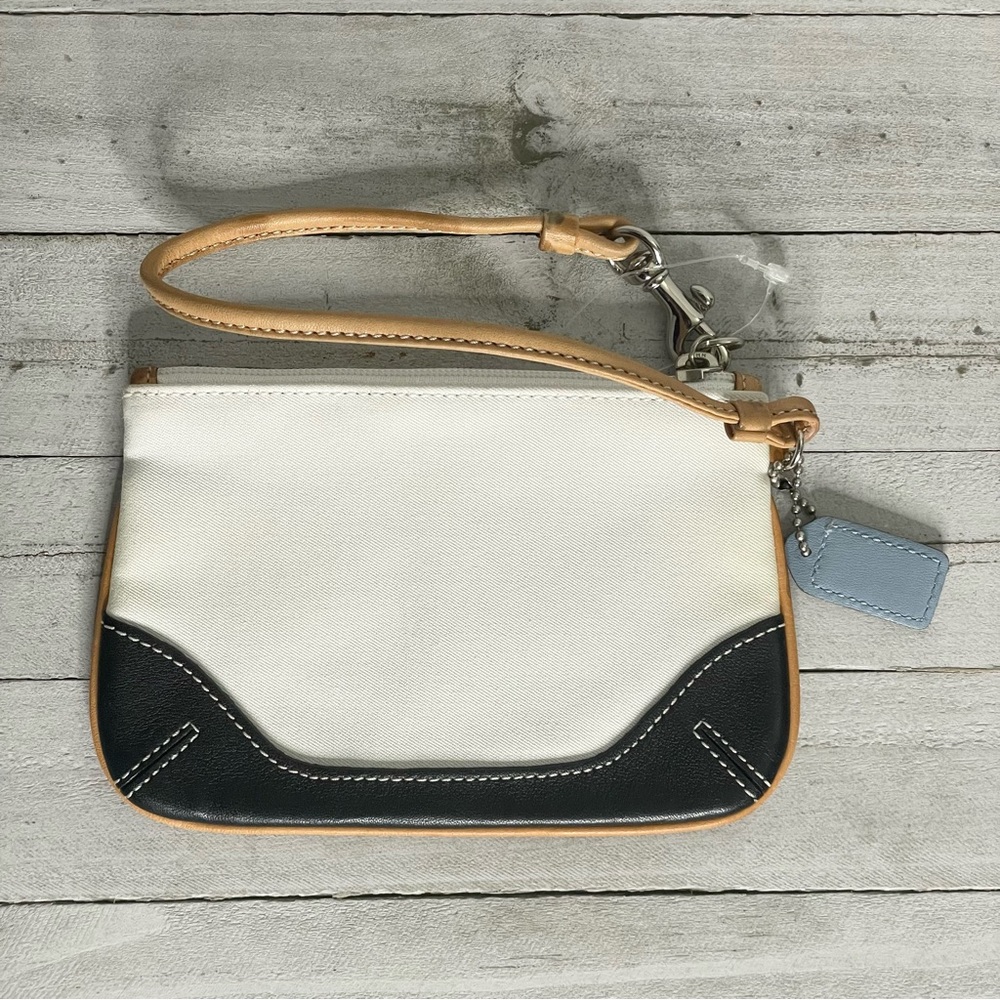 Coach Canvas and Leather Wristlet